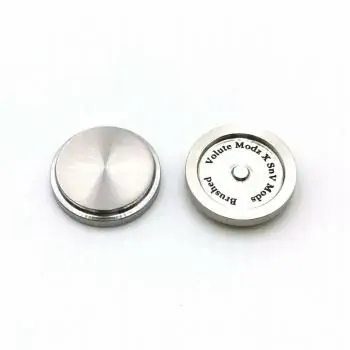 BB Button SS Brushed - SnV Mods & Volute Modz