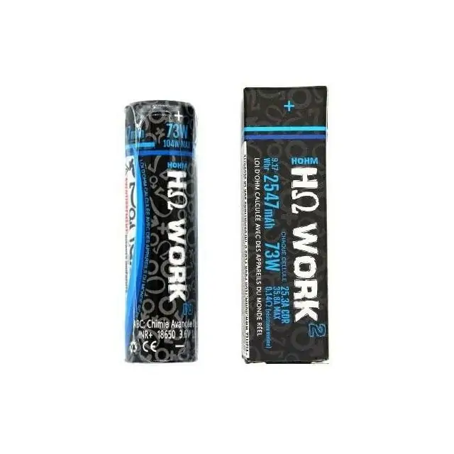 Accu Hohm Work² 18650 2547 mAh - HohmTech