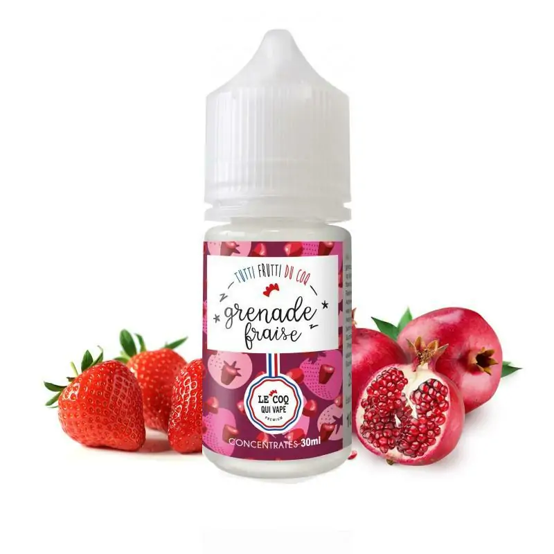 Concentré Grenade Fraise - Le Coq qui Vape