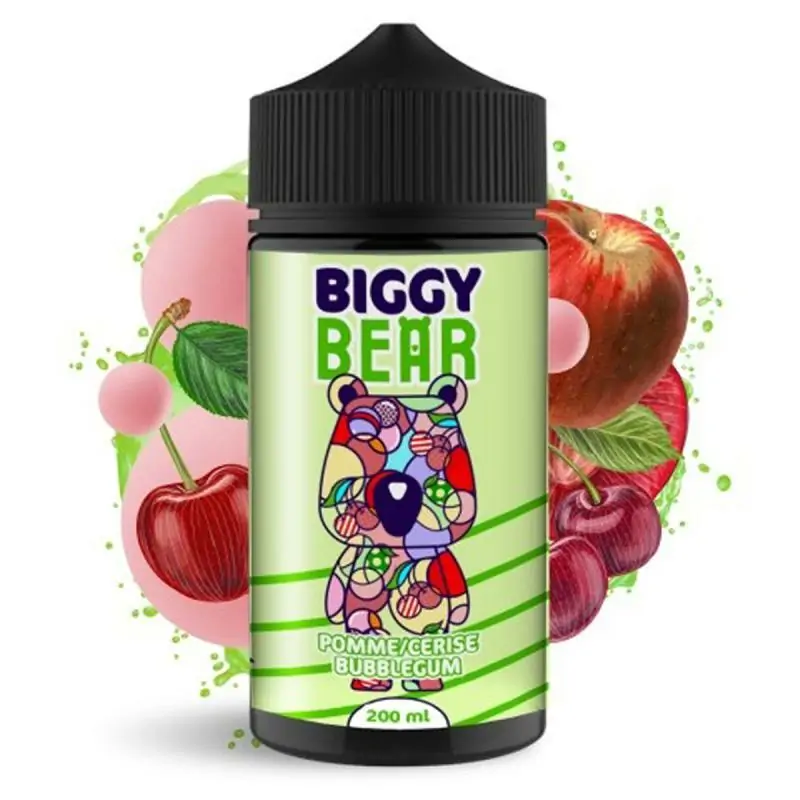 Pomme Cerise Bubble Gum 200ml - Biggy Bear