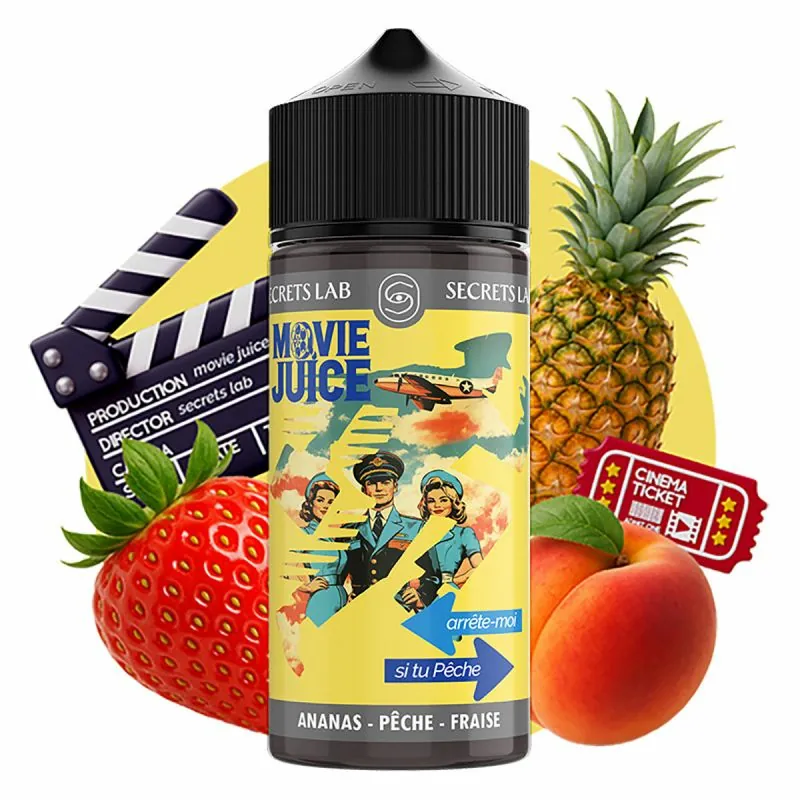 Arrête moi si tu Pêche 100ml - Movie Juice