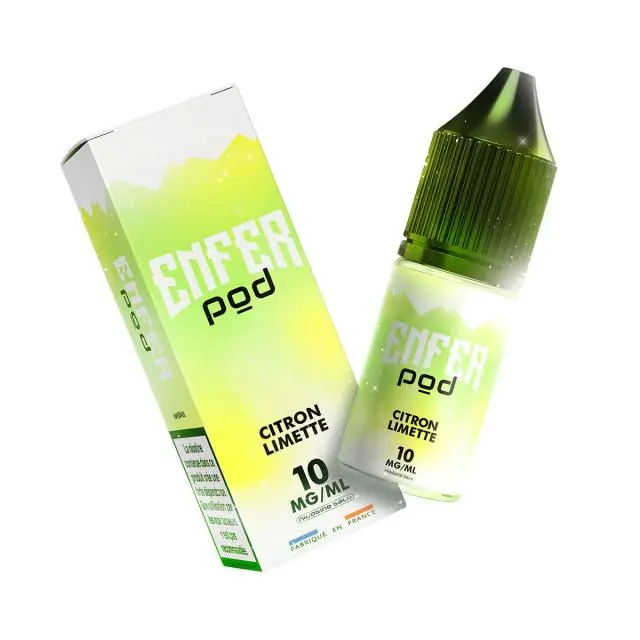 Citron Limette Sels de Nicotine - ENFER Pod