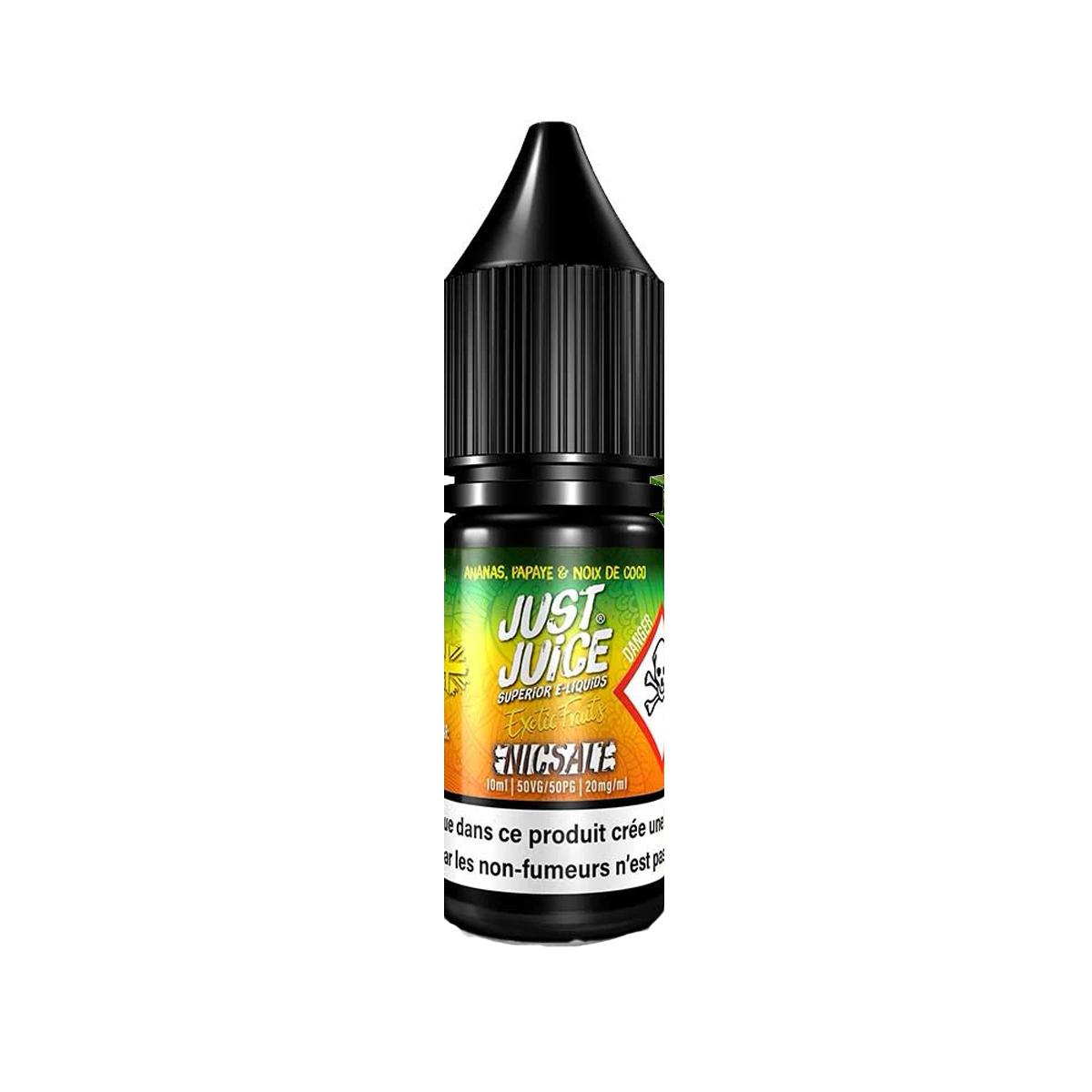 E-Liquide Ananas, Papaye & Noix de coco Nic Salt - Just Juice | Ste...
