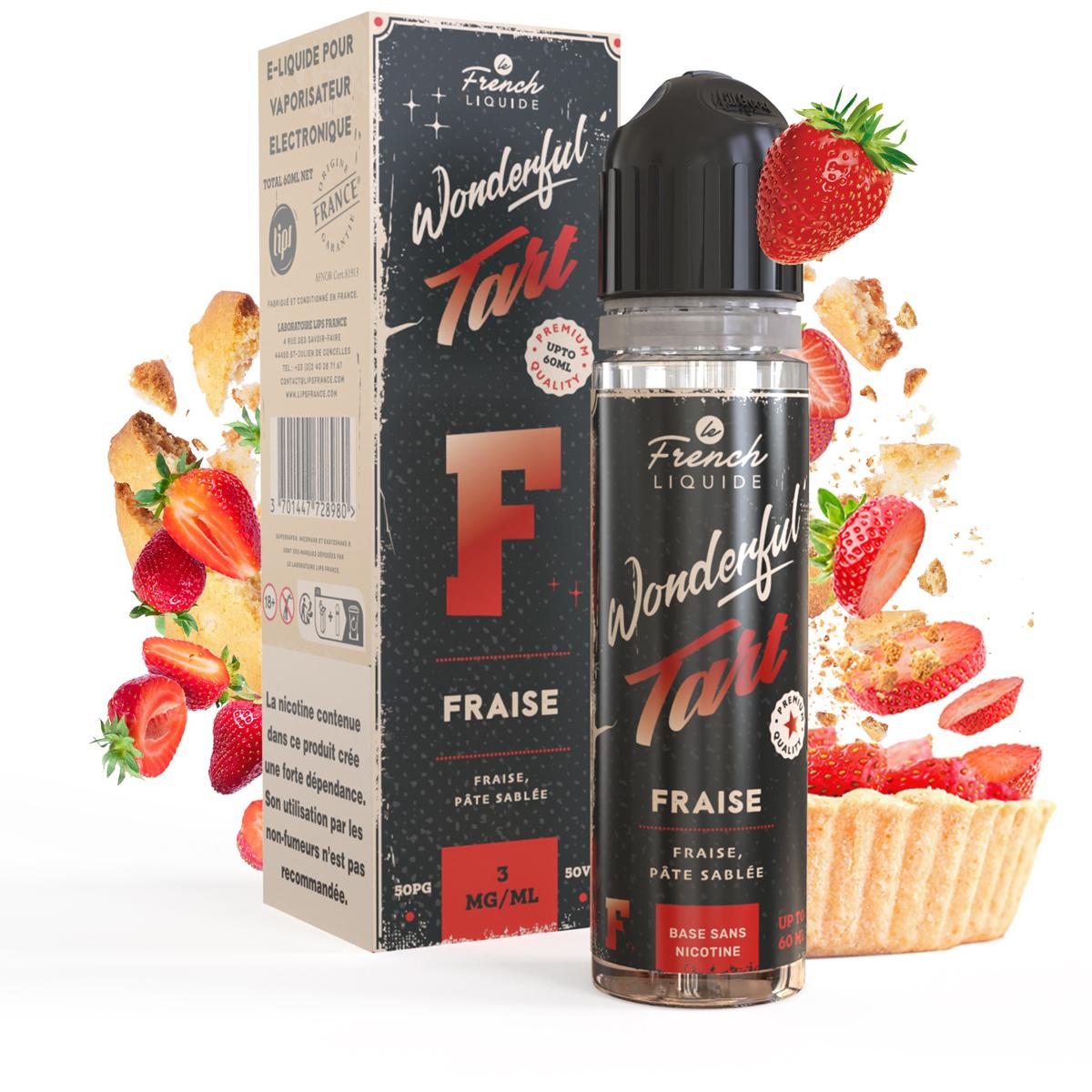 E-Liquid Wonderful Tart Fraise 60ml - Le French Liquide | Steam and...