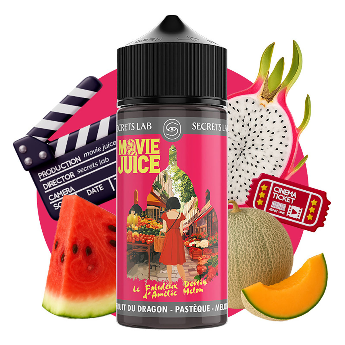 E-Liquide Le Fabuleux Destin d'Amélie Melon - Movie Juice