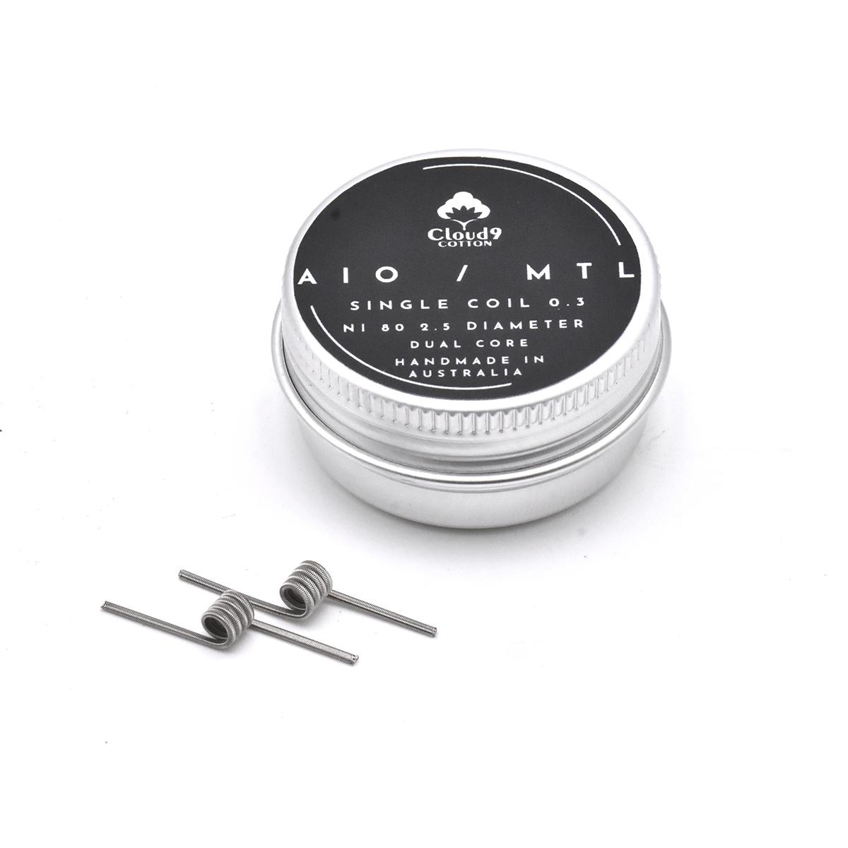 AIO / MTL 2.5mm 0.30 ohm - Cloud9 | Steam and Vape
